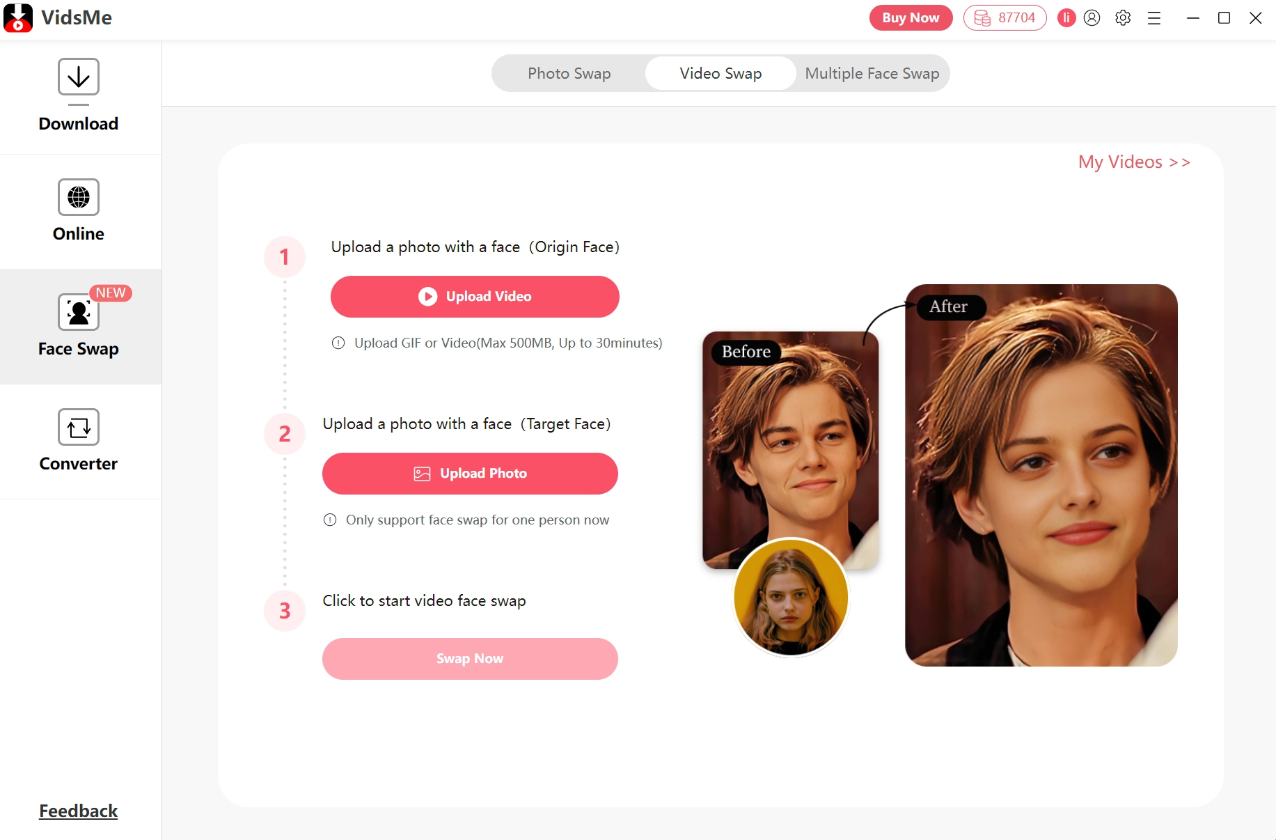 Free AI Video Face Swapper