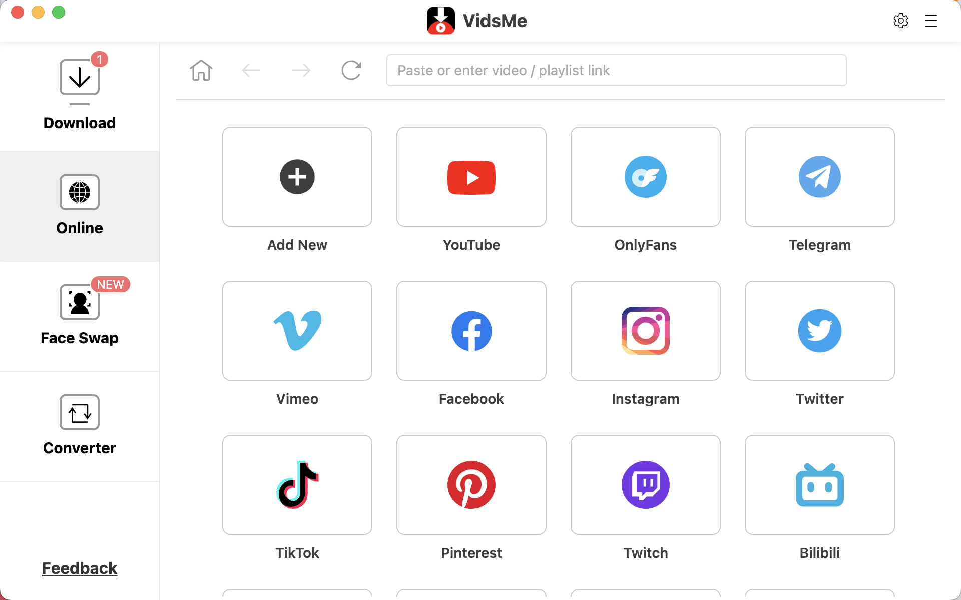 Built-in Browser